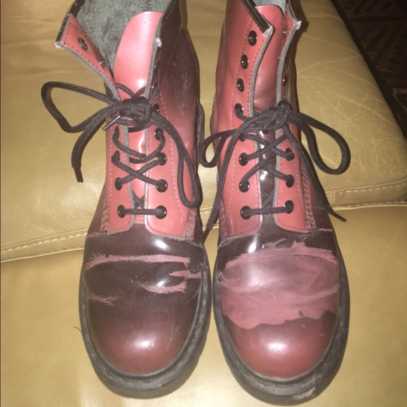 Vintage ombré pink/wine colored Dr. Martens - Picture 2 of 5